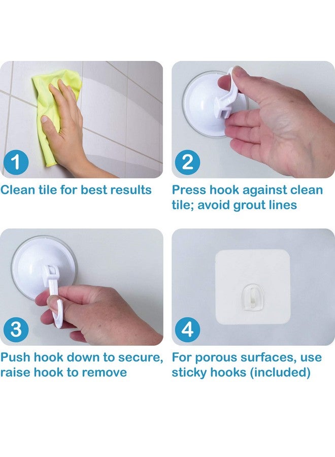 Lilly's Love Bath Toy Storage - Large 14 x 20 inch Bathtub Toy Holder + 2 Locking Hooks, Quick Dry & Easy for Kids to Put Bath Toys Away - Image 4