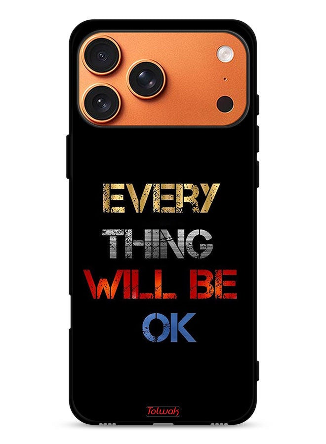 Tolwak Apple iPhone 17 Pro Max Protective Case Cover Everything Will Be Ok - Image 1