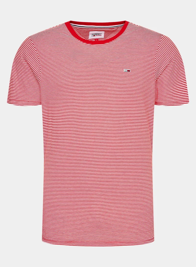 TOMMY JEANS 2 Pack Striped Crew Neck T-Shirt