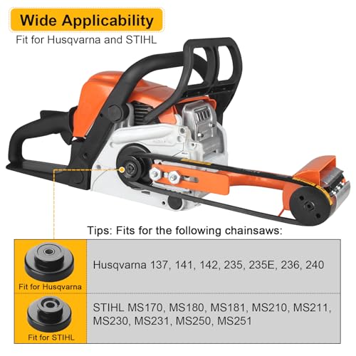 HOTYELL Log Peeler, Log Debarker Designed for Husqvarna and STIHL as Chainsaw Attachment, Efficient Wood Debarking Tool for Timber Processing, Work Gloves Included - Image 2