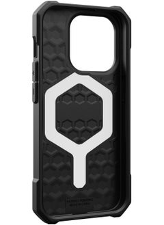 Urban Armor Gear UAG Essential Armor MagSafe for iPhone 15 Pro Case Cover [15 Feet Drop Tested]  - Black  - Image 2