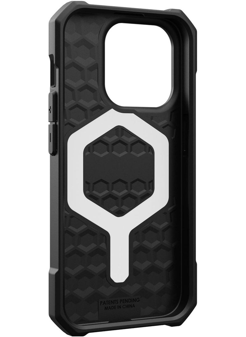 Urban Armor Gear - UAG Essential Armor MagSafe for iPhone 15 Pro Case Cover [15 Feet Drop Tested]  - Black - Image 1