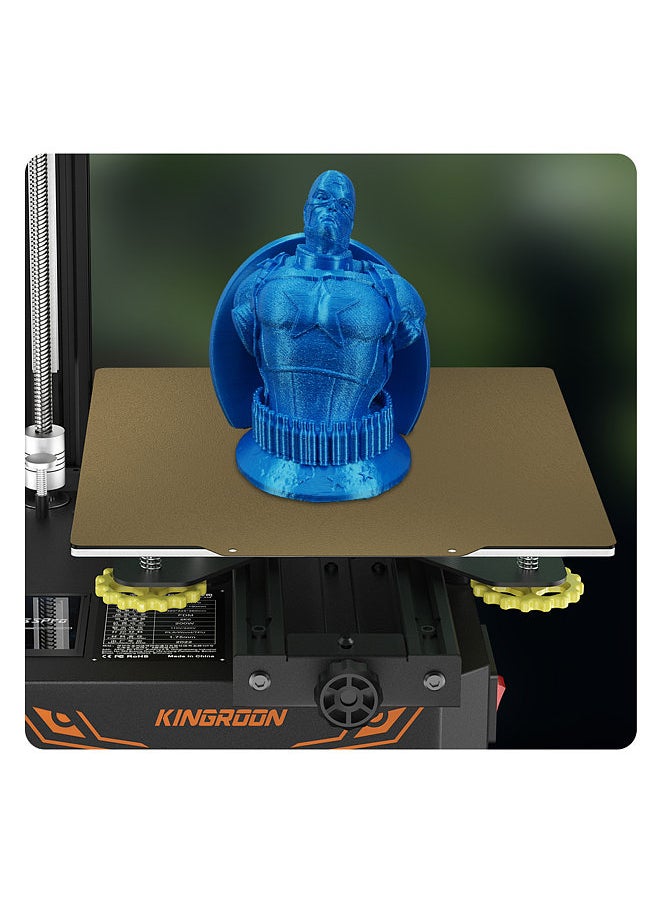 KINGROON 3D Printer PEI Sheet Print Bed + Magnetic Sticker Flexible Removable Spring Steel Build Surface with Adhesive Backing 180x180mm Compatible with KP3S/Prusa Mini/Prusa Mini+ 3D Priners  - Image 3
