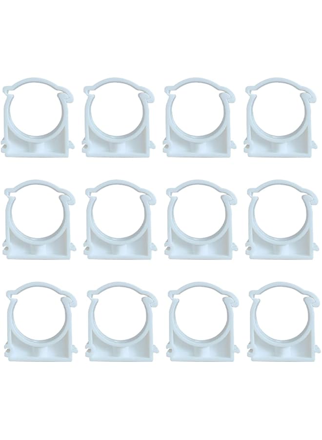 promass Pack of 12 Inner Diameter 40 mm Hose Clamps Pool, Plastic Mounting Clamp, Hose Clamps Single Diameter, for Pool, Pond