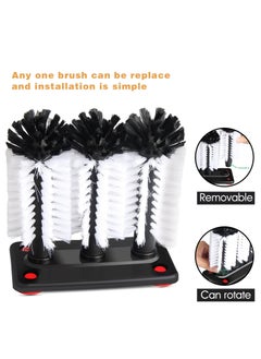 Excefore Glass Cleaning Brush Glass Washer with 3 Brush for Glass and Kitchen Sink Home Tools  - Image 2