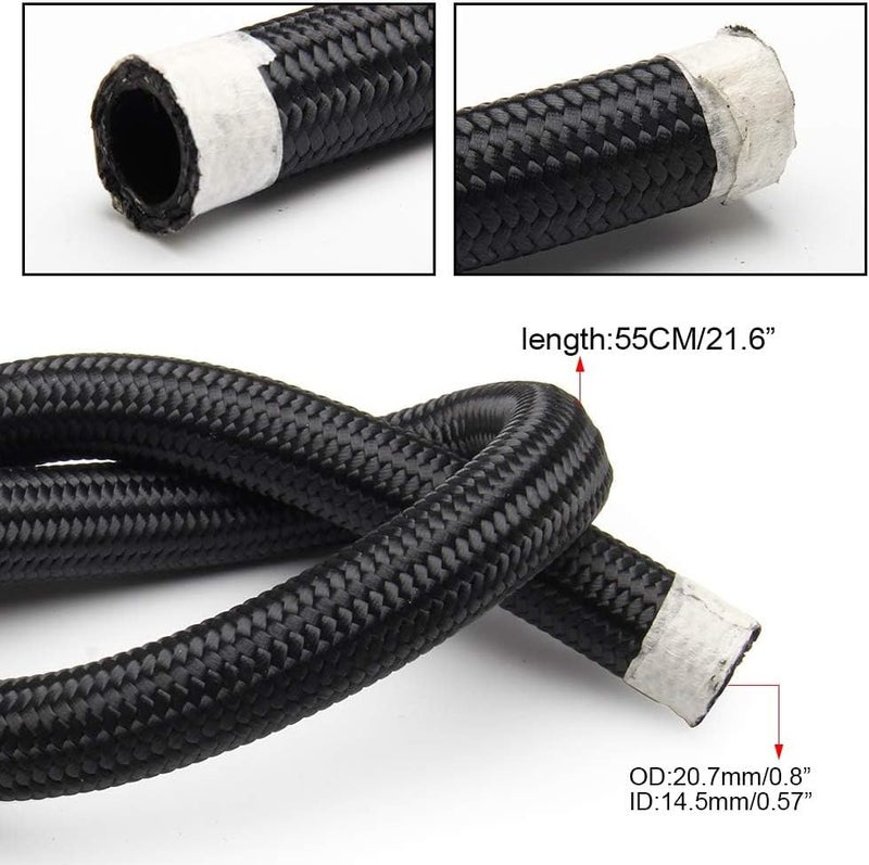 HTRACING Turbo Charger Oil Drain Return Line Oil Feed Complete Kit Fit for T3 T4 GT35 T70 T66 - Image 3