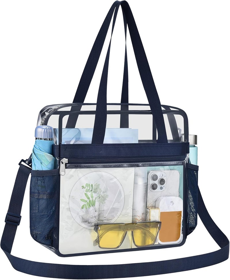 USPECLARE Clear Bag for Stadium Events,Transparent Bag for Work Sports Games Concerts Travel Gym - Image 1