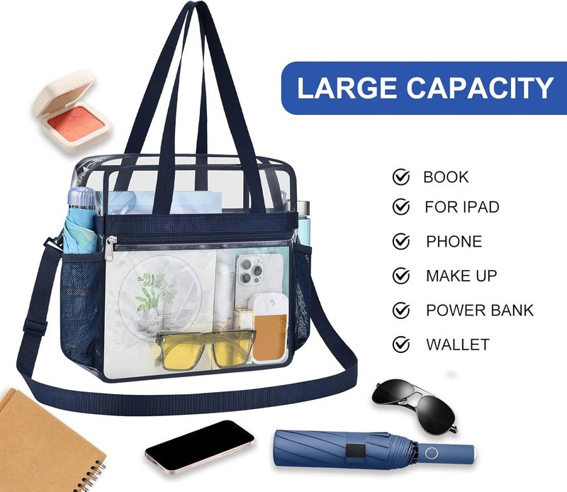 USPECLARE Clear Bag for Stadium Events,Transparent Bag for Work Sports Games Concerts Travel Gym - Image 4