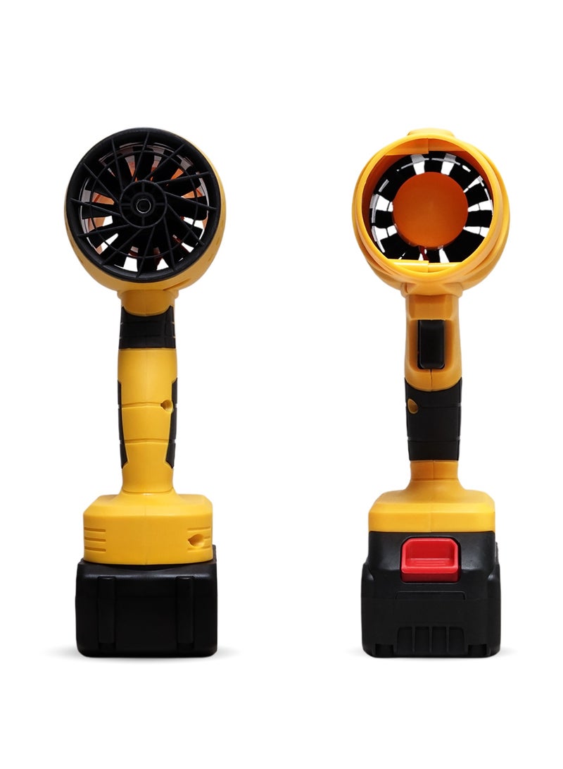 CRONY MD-1018 Cordless Handheld Air Blower, 21V Turbo Fan with Stepless Speed Control. Portable Electric Duster for Quick Drying, Cleaning Dust, Car Snow & More. Strong Jet Airflow, Rechargeable Battery, Ergonomic Grip & Safe ABS Design - Image 1