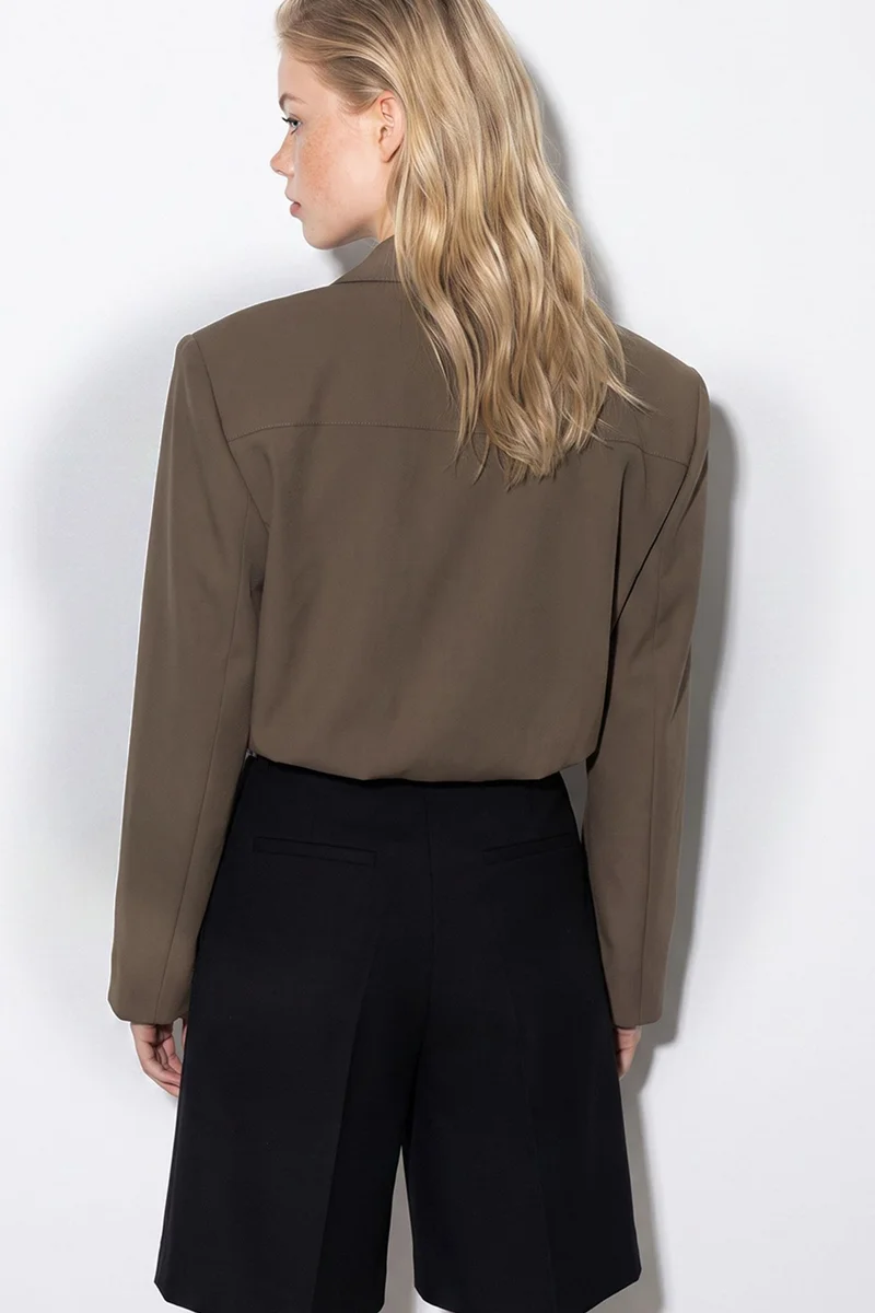 Bianco Lucci Khaki Green LUCCI Trench Coat for Women | Best Price UAE