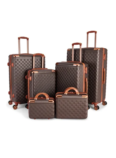 LIMRA A travel bag set consisting of 6 luggage bags Brown color, size 32"/28"/24"/20"/15"/12 inches