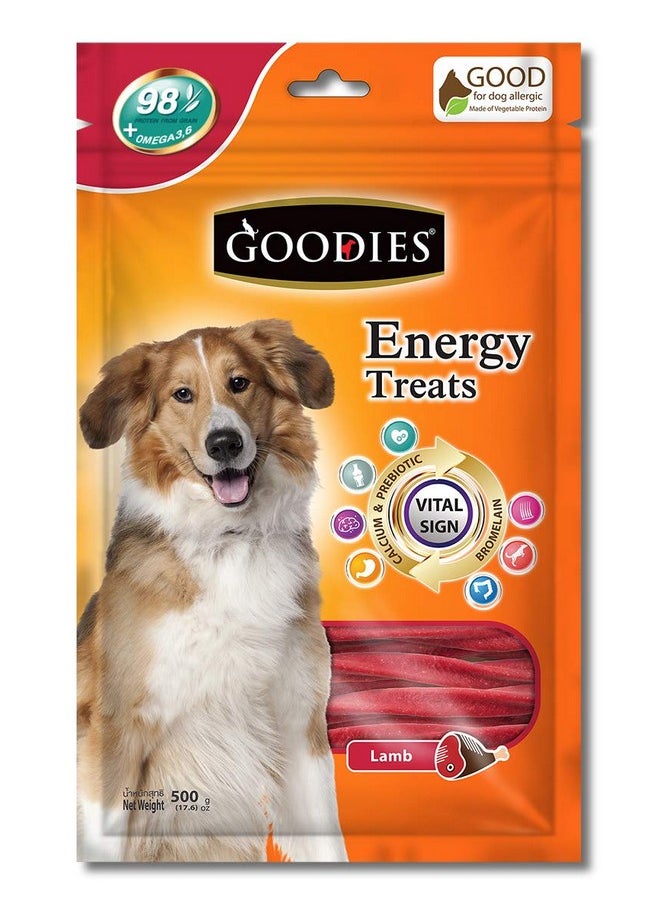 جووديز مكافآت الكلاب الجافة من Goodies Energy لجميع مراحل الحياة، بنكهة لحم الضأن، 500 جرام  - Image 1