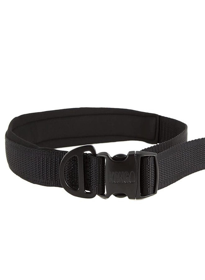 كونج حبل تحكم سريع وسهل الاستخدام من KONG Comfort Ultra Durable Traffic Padded Handle Hands Free Quick Control بطول 6 أقدام (أسود) - Image 2