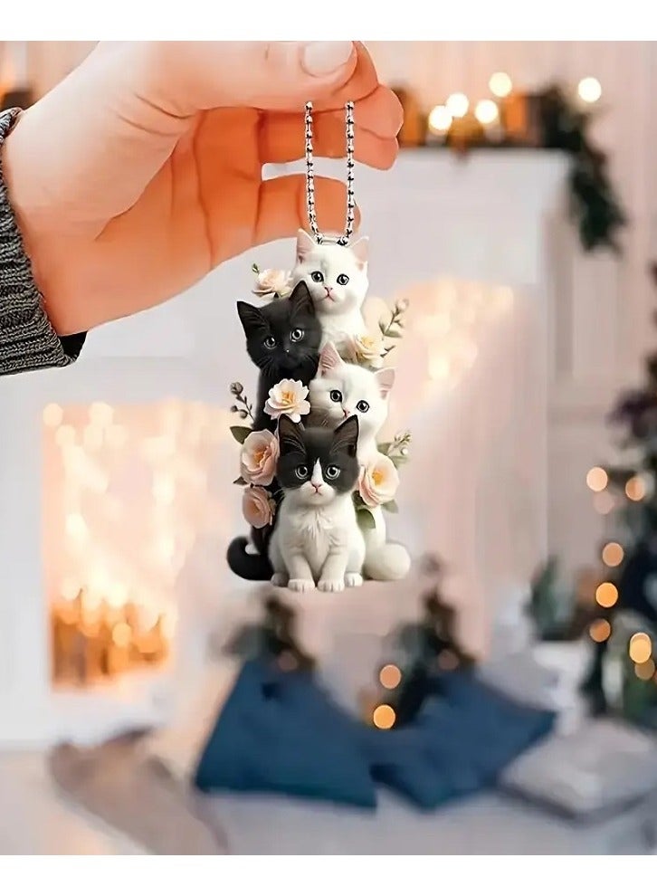 2D Acrylic Car Mirror Hanging Ornament - Stylish Design Adds a Personal Touch - Image 5