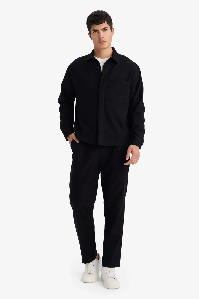 ديفاكتو Poplin Long Sleeve Shirt