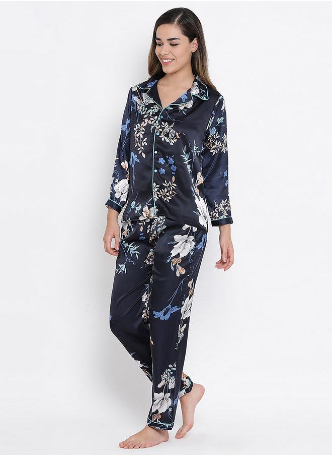 Floral Print Button Down Shirt & Pyjama Set - pzsku/ZB03E645BE742B5F66656Z/45/_/1729844848/cea8f175-1f75-432a-bd9c-e02d9899ccc8