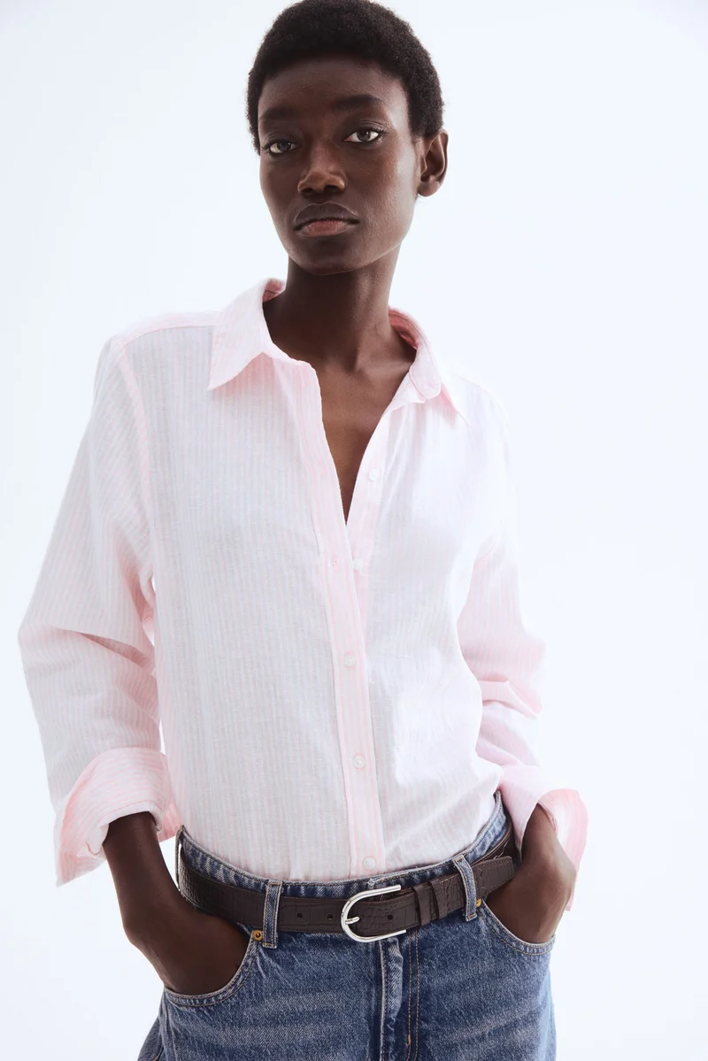 H&M Linen-blend shirt