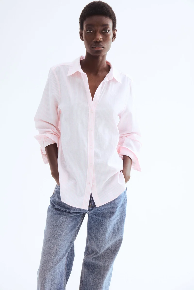 H&M Linen-blend shirt
