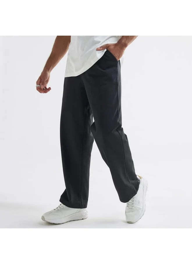 FAV Solid Joggers with Drawstring Closure and Pockets