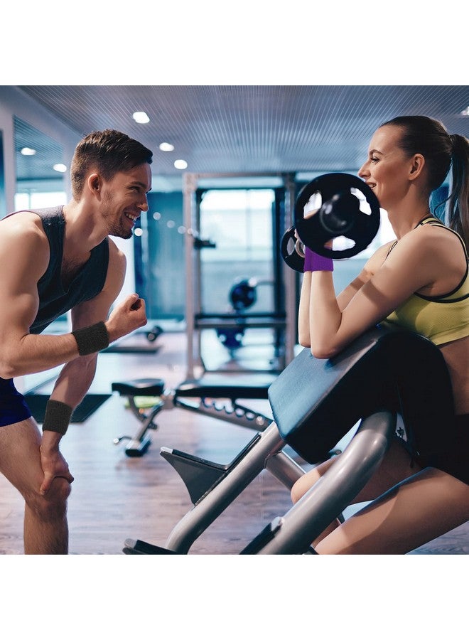 Vinsot 60 Pieces Colorful Sports Wristbands Cotton Wrist Sweat Bands For Women Sweatband Wristbands Wrist Sweatbands For Tennis Basketball Football Running Gymnastics Golf Working Out - Image 5