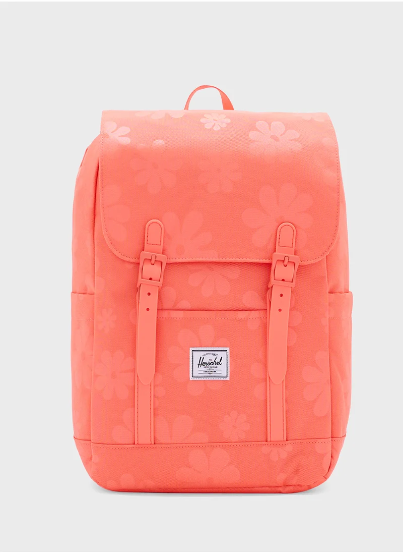 هيرشل سبلاي كو Flap Over Logo Detailed Backpack