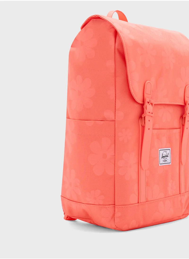 هيرشل سبلاي كو Flap Over Logo Detailed Backpack