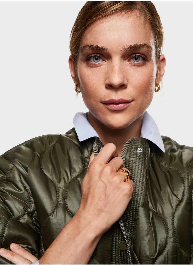 MANGO - Oversize Quilted Coat - Image 1