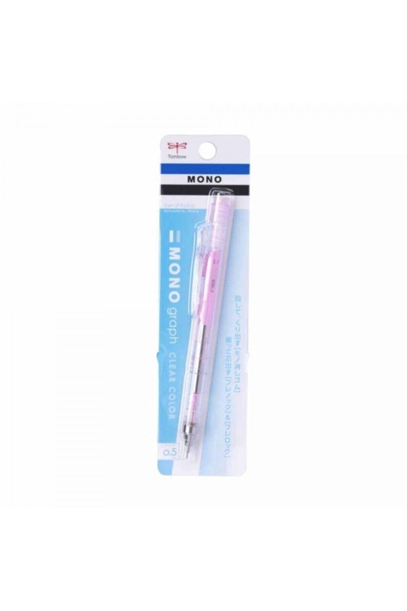 Tombow Mechanical Pencil, Monograph Clear Color 0.5mm, Clear Pink (DPA-138E) - Image 2