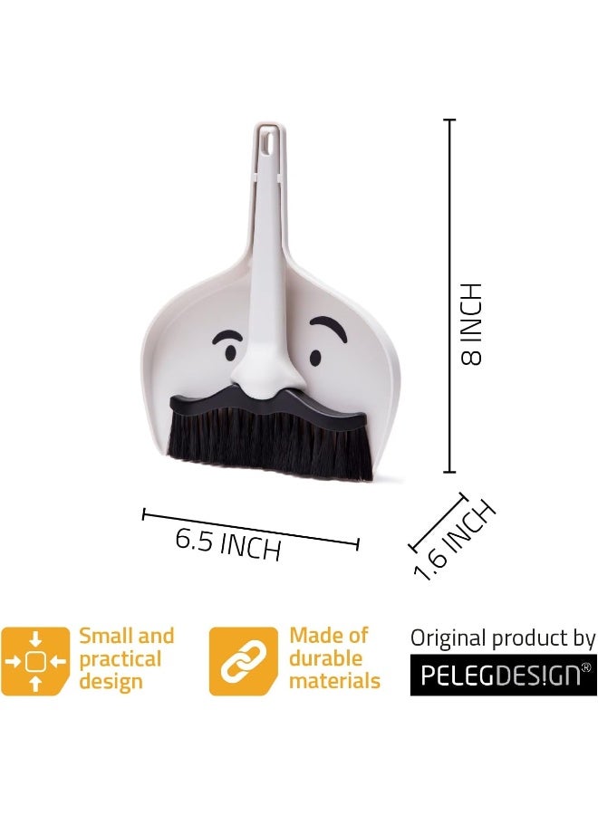 PELEG DESIGN Mini Mustache Dustpan and Brush Set - Image 5