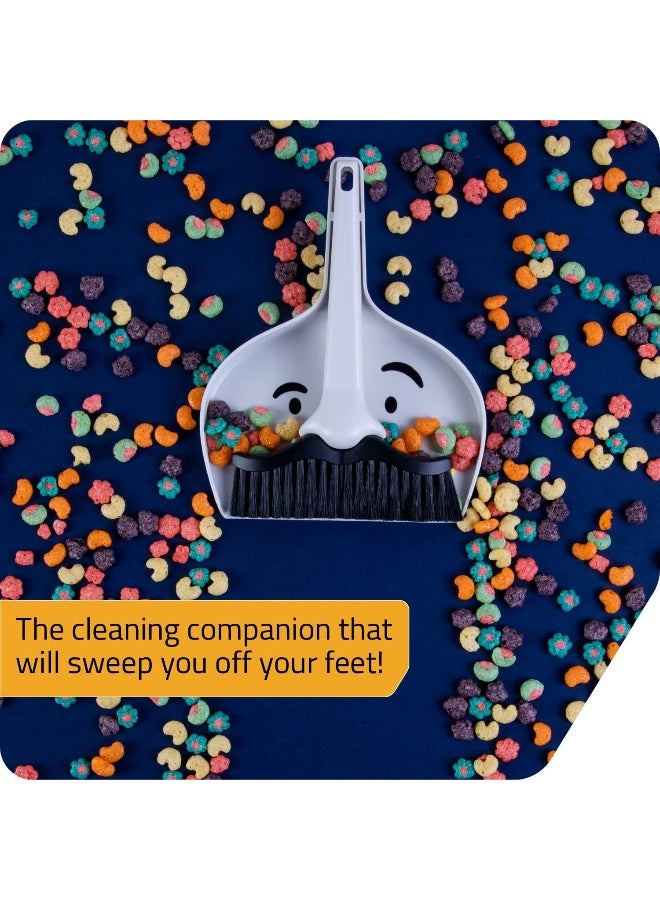 PELEG DESIGN Mini Mustache Dustpan and Brush Set - Image 2