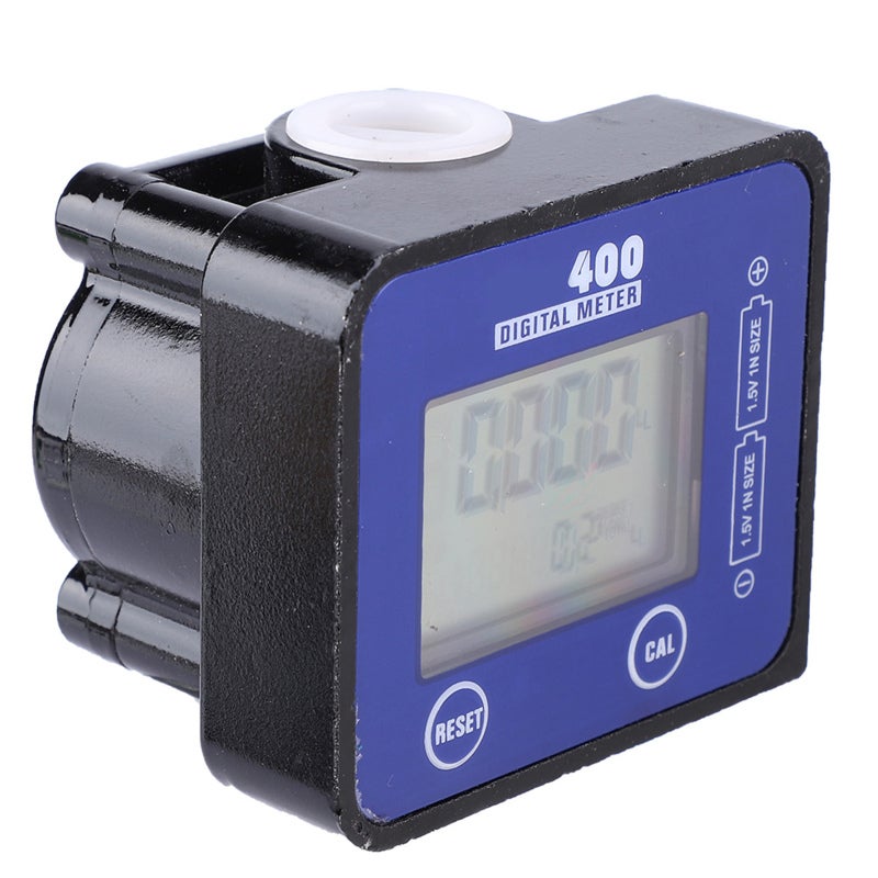 High Precision Digital Turbine Flow Meter 1/2 Inch Aluminum Alloy for Diesel Gasoline Kerosene Engine Oil - LCD Display with 1 Percent Accuracy for Low Flow High Viscosity Liquid Measurement - Image 3