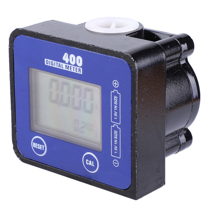 High Precision Digital Turbine Flow Meter 1/2 Inch Aluminum Alloy for Diesel Gasoline Kerosene Engine Oil - LCD Display with 1 Percent Accuracy for Low Flow High Viscosity Liquid Measurement - Image 2