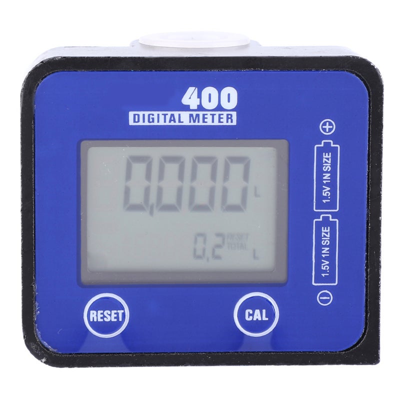 High Precision Digital Turbine Flow Meter 1/2 Inch Aluminum Alloy for Diesel Gasoline Kerosene Engine Oil - LCD Display with 1 Percent Accuracy for Low Flow High Viscosity Liquid Measurement - Image 1