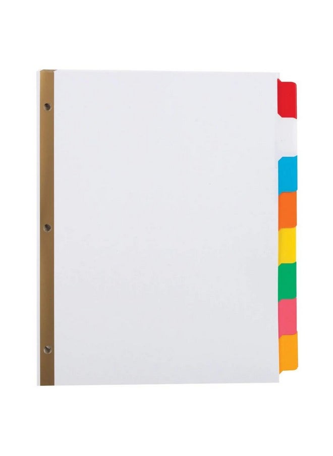 1InTheOffice 8 Tab Binder Dividers Paper Dividers With Tabs Big Tab Writeon Paper Dividers 8Tab Multicolor 4/Pack  - Image 2