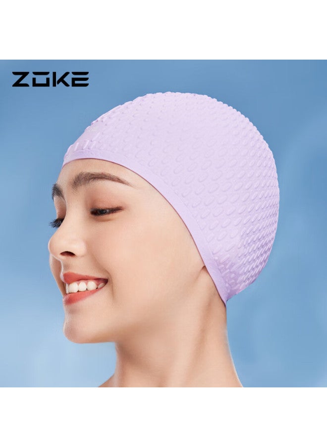 Zoke Silicone Swim Cap Waterproof Hair Care Ear Protection Droplet Cap Uni Comfortable Non-slip Head 619503201-11 - Image 3