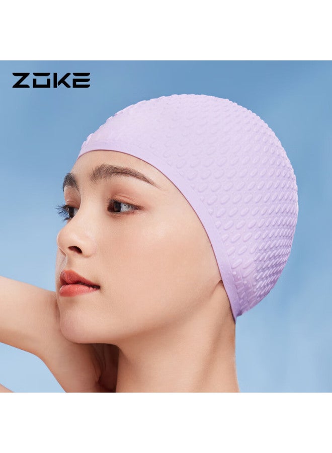 Zoke Silicone Swim Cap Waterproof Hair Care Ear Protection Droplet Cap Uni Comfortable Non-slip Head 619503201-11 - Image 4