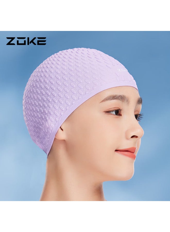 Zoke Silicone Swim Cap Waterproof Hair Care Ear Protection Droplet Cap Uni Comfortable Non-slip Head 619503201-11 - Image 2