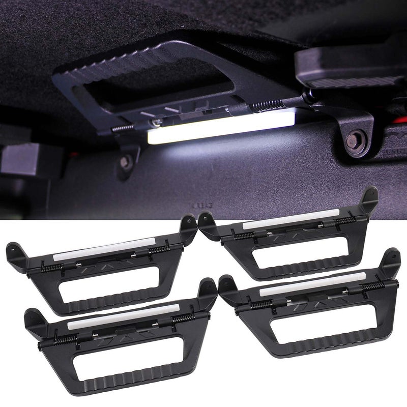 Tempsnow Grab Handles with Lights for Ford Bronco 4 Door 20212025 Flexible Lighted Grab Handles