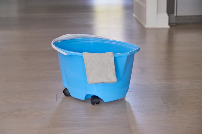 Quickie® Ez-Glide Bucket On Wheels, 5 Qt, Blue 20000ZQK - 1 Each - Image 2