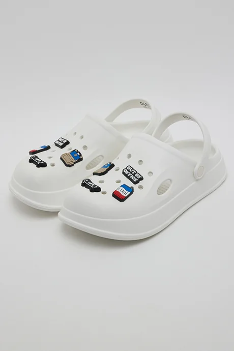 R&b Charm Detail Slingback Clogs