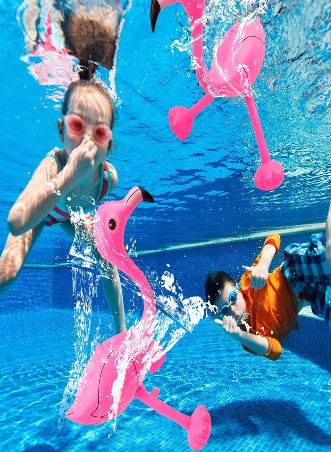 Cotiny 20 Pack Inflatable Pink Flamingo Inflatable Flamingo for Hawaiian Luau Party Summer Swimming Pool Beach Favors - Image 3
