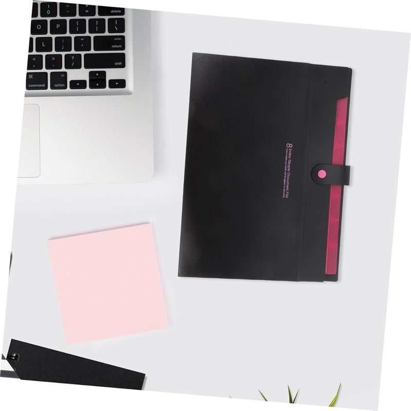 Accordion File Folder Organizer with Reinforced Plastic Expanding Document Holder with Snap Button Closure and Labels for Paper Storage Portable for Office School Home and Travel - Image 5