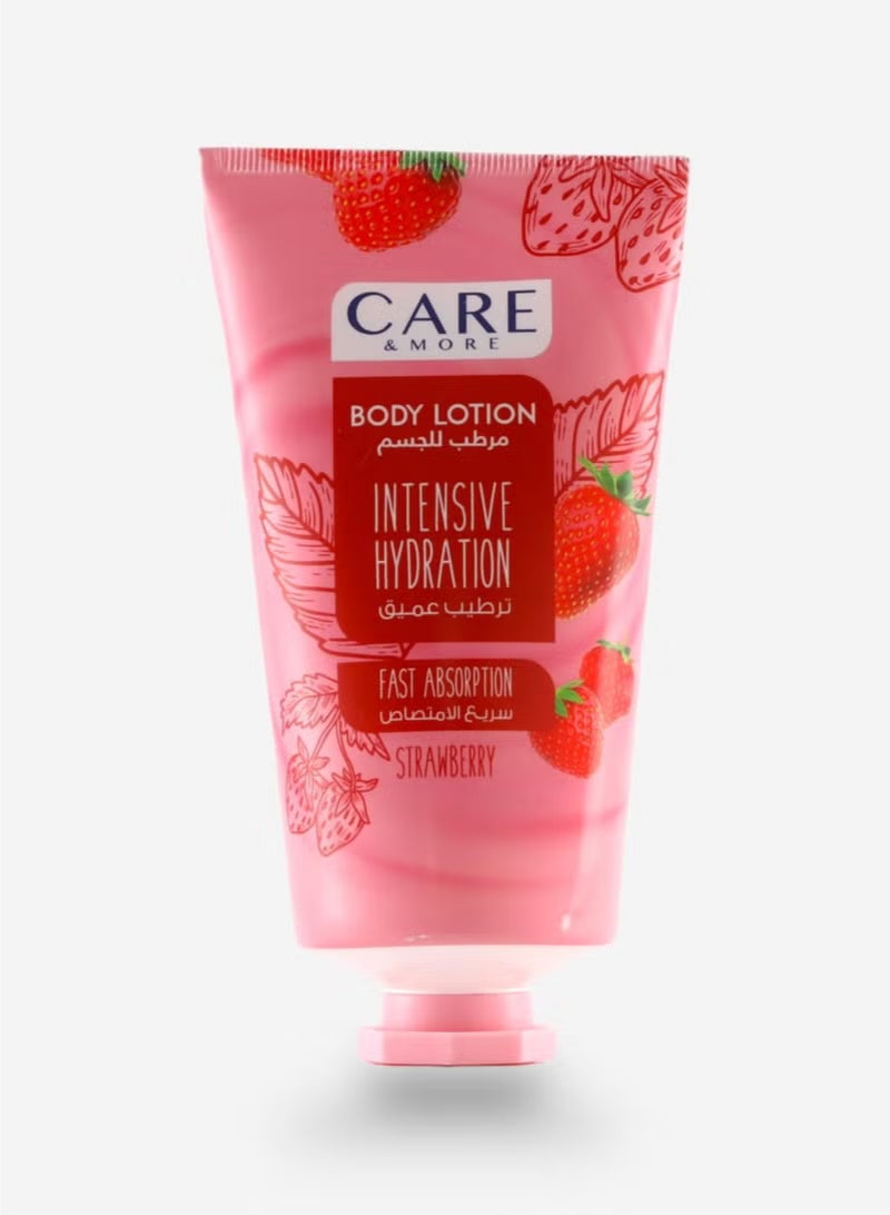 Care & More Body Lotion Intensive Hydration With Strawberry - 150 ml
