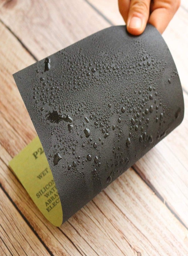 MAXMAN Sandpaper Sheets 120 Grit Dry Wet Sand Paper 9 x 11 InchSilicon Carbide for Wood Furniture FinishingMetal Sanding and Automotive Polishing10 -Sheet - Image 3