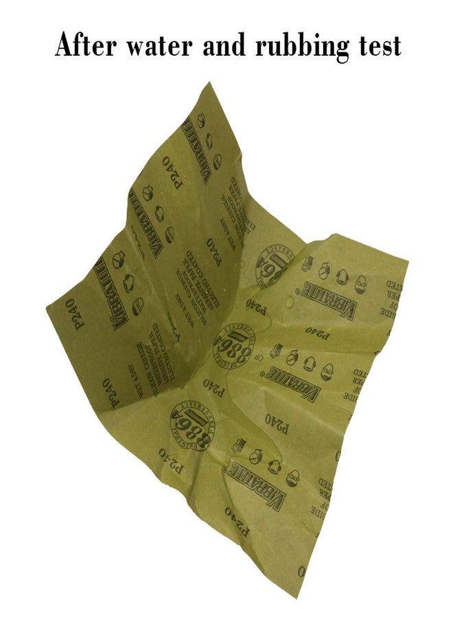 MAXMAN Sandpaper Sheets 120 Grit Dry Wet Sand Paper 9 x 11 InchSilicon Carbide for Wood Furniture FinishingMetal Sanding and Automotive Polishing10 -Sheet - Image 4