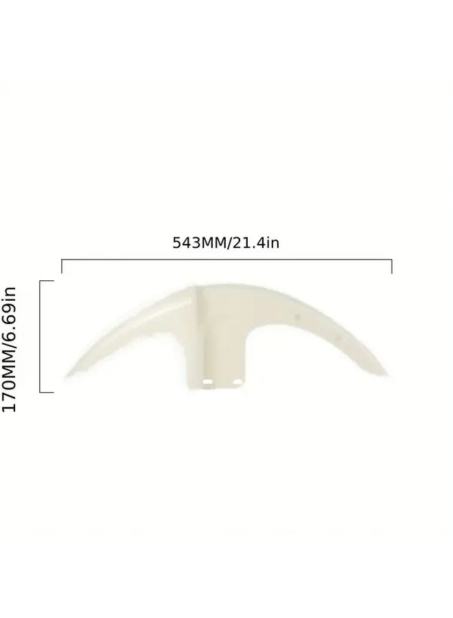 White Front Fender Mudguard Protector For 125cc to 250cc Offroad Motorcycles - Image 2