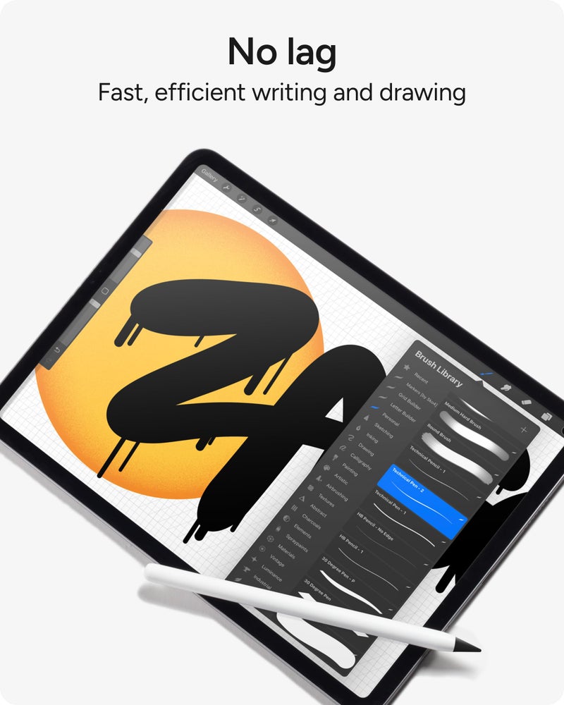 ZAGG رؤوس بديلة من زاج لابل بنسل الجيل الأول، الجيل الثاني، وUSB-C - عبوة من 4، كتابة سلسة، احتكاك مثالي، أسود - Image 3
