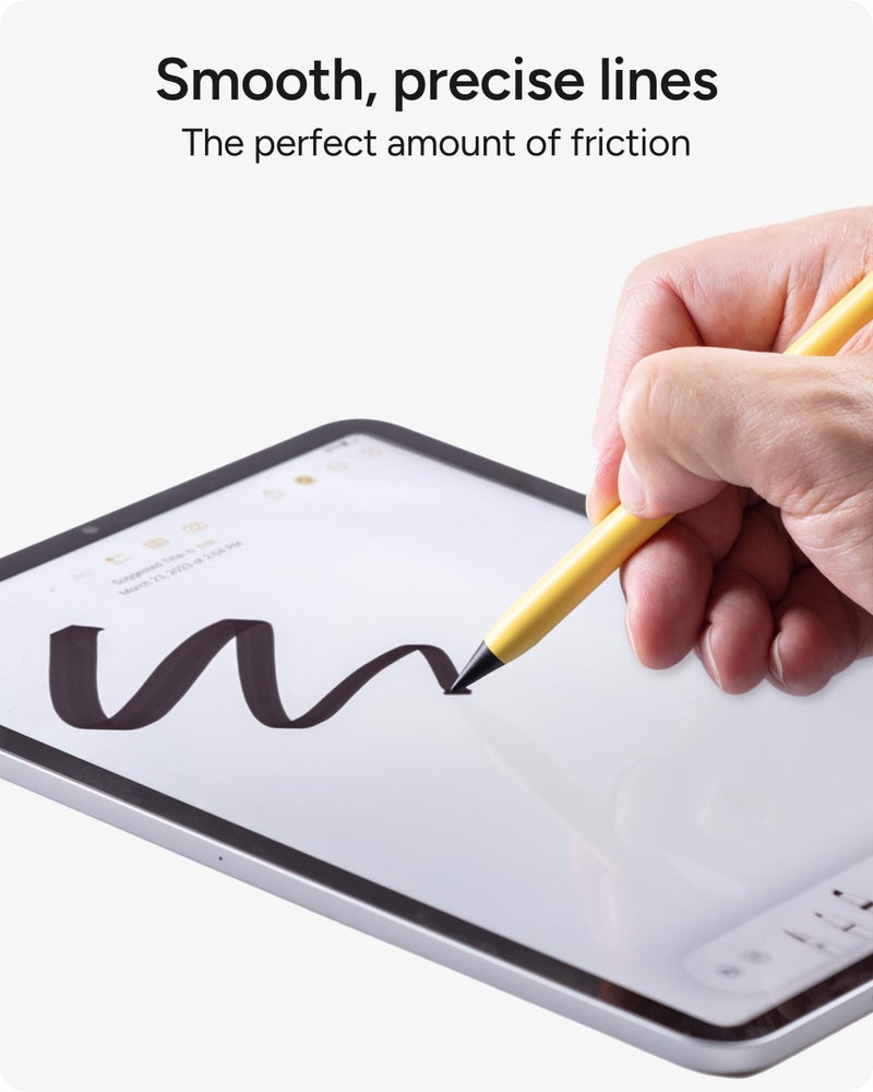 ZAGG رؤوس بديلة من زاج لابل بنسل الجيل الأول، الجيل الثاني، وUSB-C - عبوة من 4، كتابة سلسة، احتكاك مثالي، أسود - Image 2