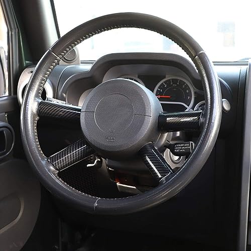 JeCar Carbon Fiber Interior Trim Accessories for 2007-2010 Jeep Wrangler JK JKU 2 Door & 4 Door - Image 4