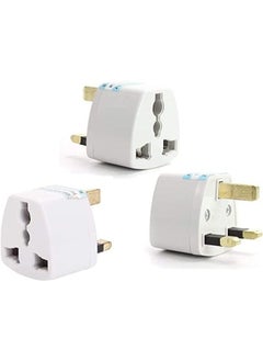 Generic 3 Pieces Universal Universal AU US EU Socket To UK AC Power Plug Travel Adapter Outlet Converter  - Image 1